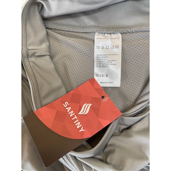 NWT Santiny Activewear Skort Gray Fitness Tennis Pickleball Size Womens Small - Picture 3 of 5